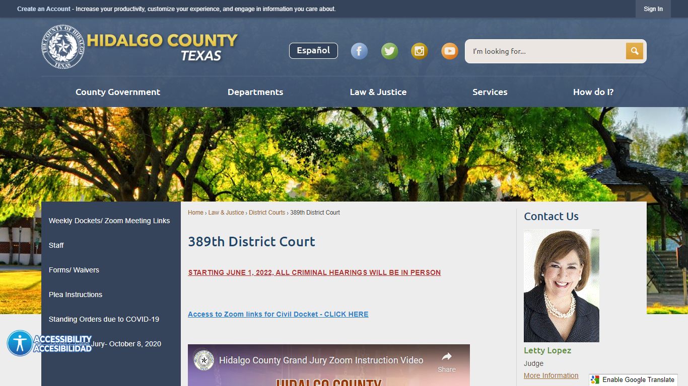 389th District Court | Hidalgo County, TX - Official Website
